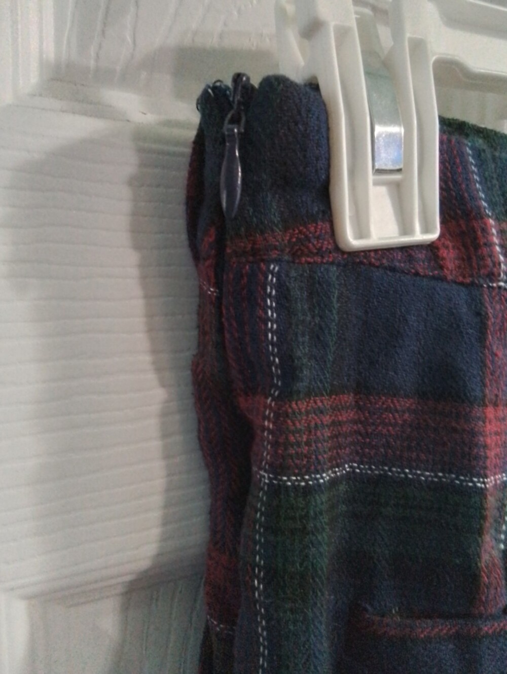 Cloud Ten Plaid Blue and Red Mini Skirt - Women - Picture 3 of 4